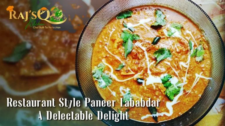 Restaurant-Style Paneer Lababdar A Delectable Delight